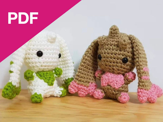 Baby Terriermon Lopmon amigurumi pattern
