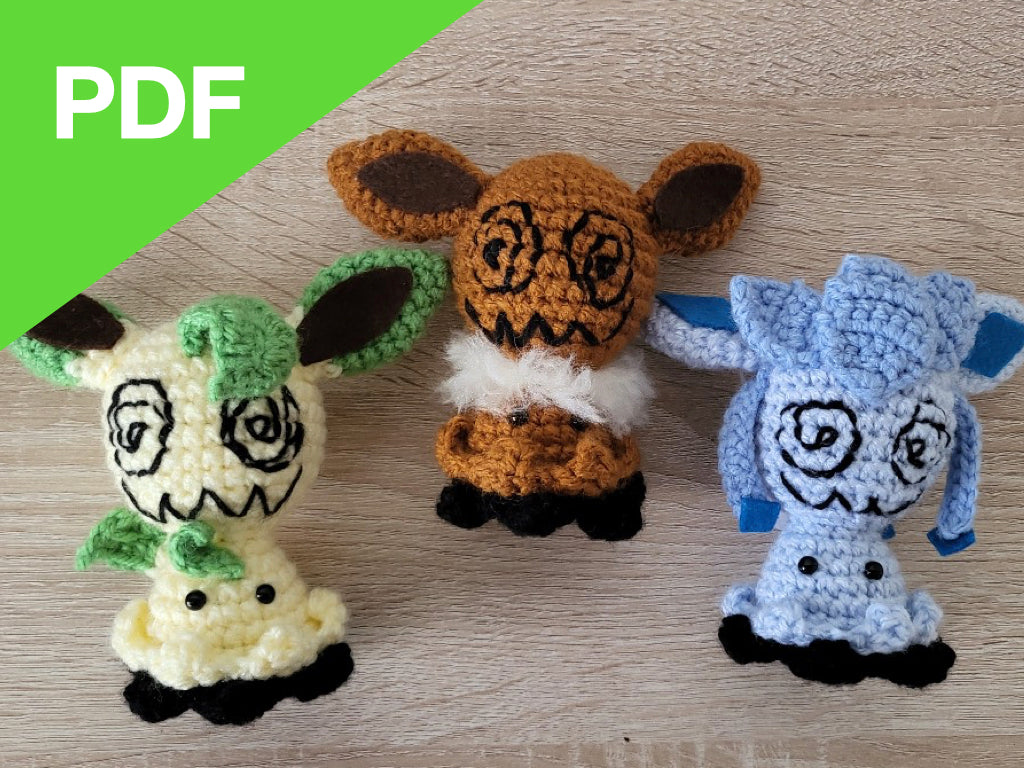 Chibi Eeveelutions  Pokemon crochet pattern, Crochet pokemon