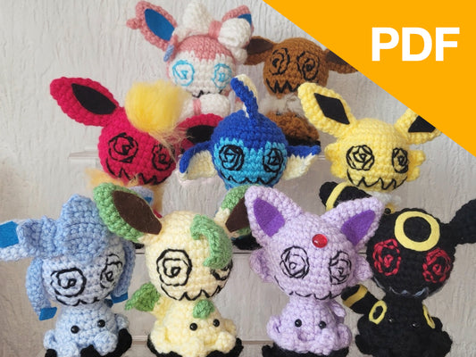 Mimikyu Eeveelutions Amigurumi Pattern Bundle