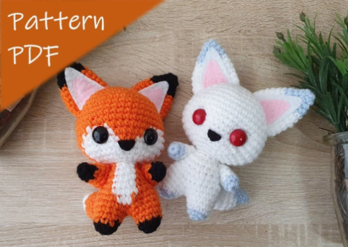 Ruri & Shuri the fox pattern