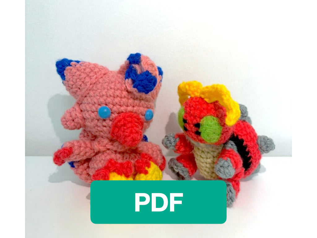 Biyomon Tentomon amigurumi pattern bundle