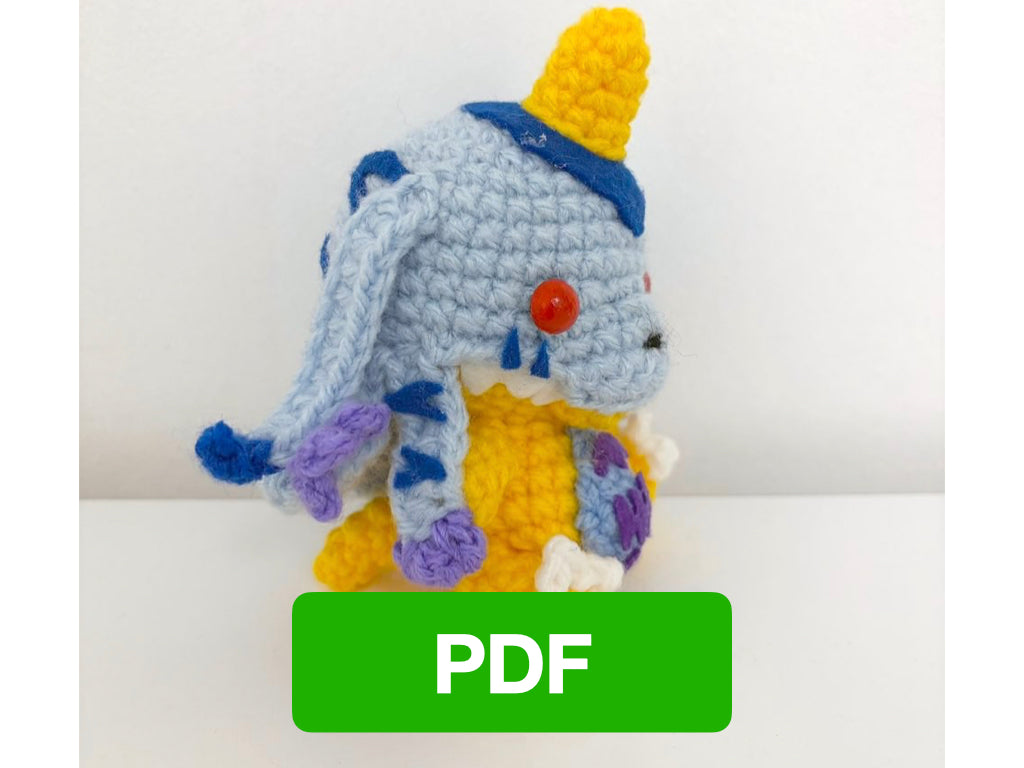 Baby Gabumon amigurumi pattern