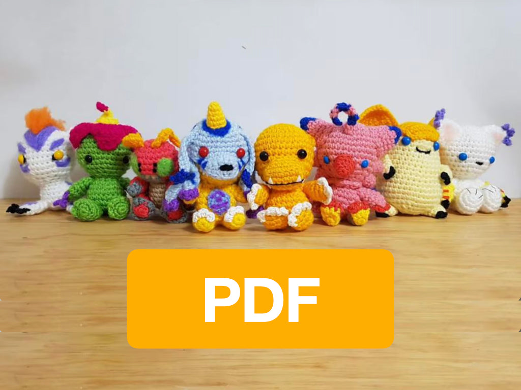 Digimon Starters Bundle amigurumi patterns
