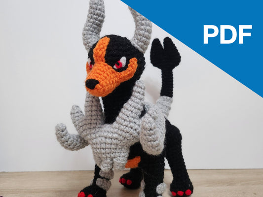 Mega Houndoom Amigurumi Pattern