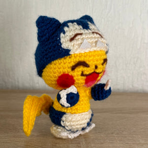 Pikachu in Snorlax costume