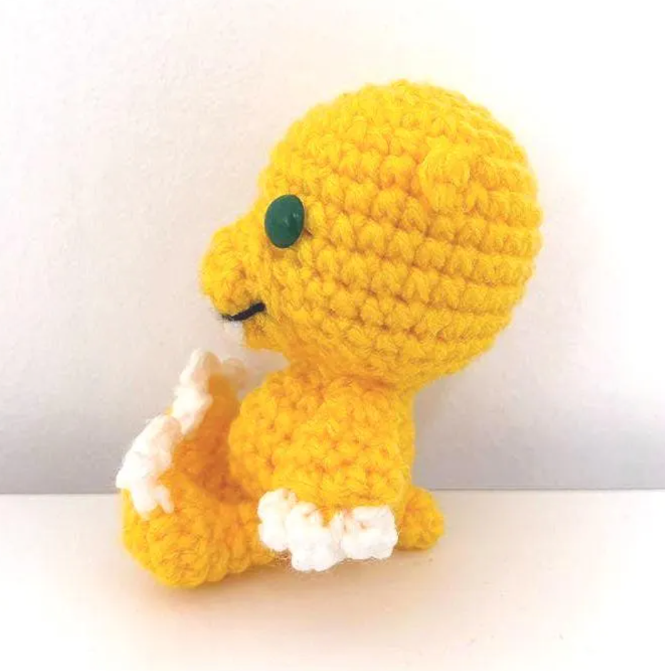 Baby Agumon amigurumi pattern