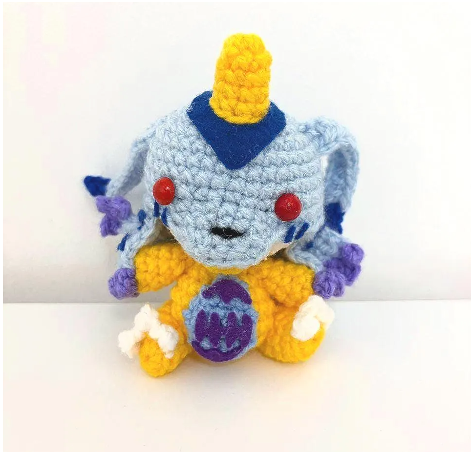 Baby Gabumon amigurumi pattern