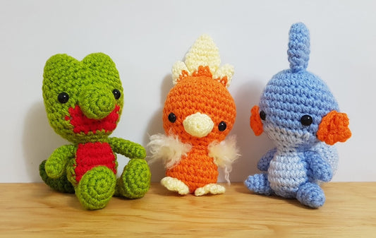 Hoen Starters amigurumi