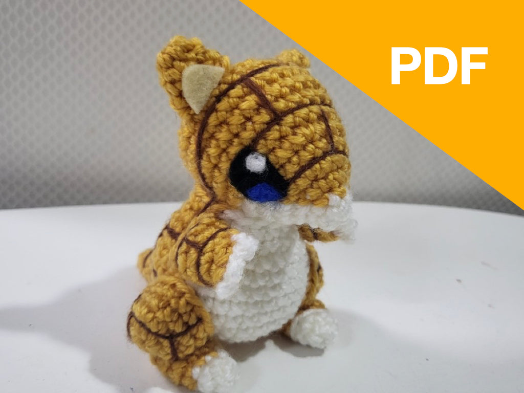 Sandshrew Amigurumi Pattern